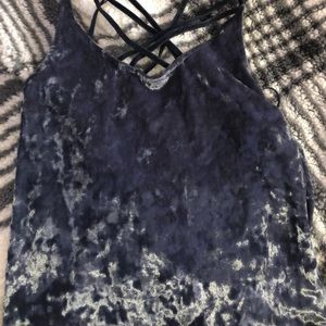Velvet blue American eagle tank top